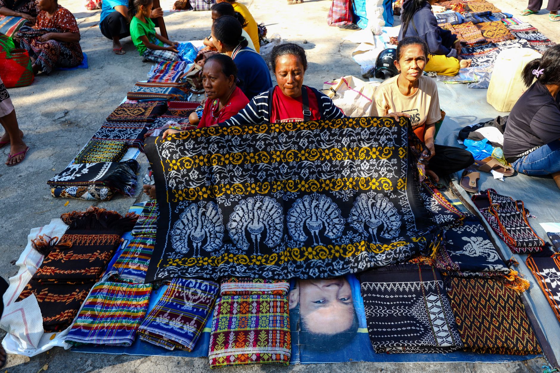 Songket and batik textiles